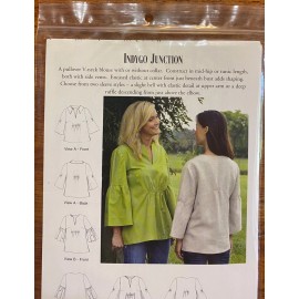 Indygo Junction Pattern #IJ864 Bell Sleeve Blouse Sizes S-2XL Uncut!