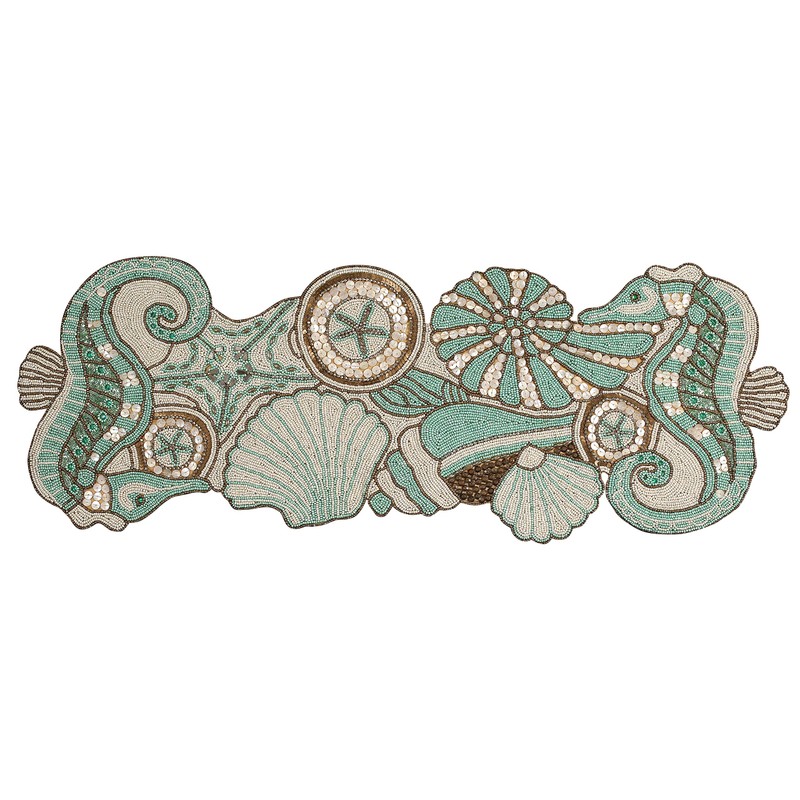 Handmade Beaded Table Runner, Beaded Runner for Table, Beaded Table