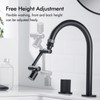 BAGNOLUX Brass 1080° Swivel Black Faucet Extender for Bathroom Sink,