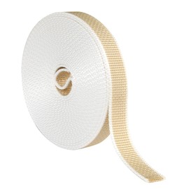 Amig - Roller Blind Pick Up Tape | Replacement Cord for Soft and Rigid Touch Reel | Resists UV and Abrasion | White/Beige | 22mm x 6m