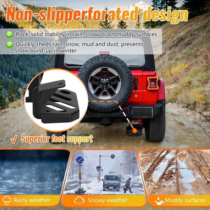 Rear Bed Step Compatible with 2023 2026 Ford F150 Tailgate