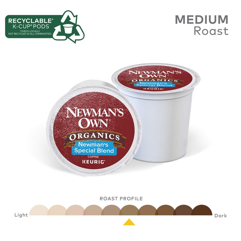 Newman's Own Organics Special Blend Keurig Single-Serve K-Cup Pods, Medium