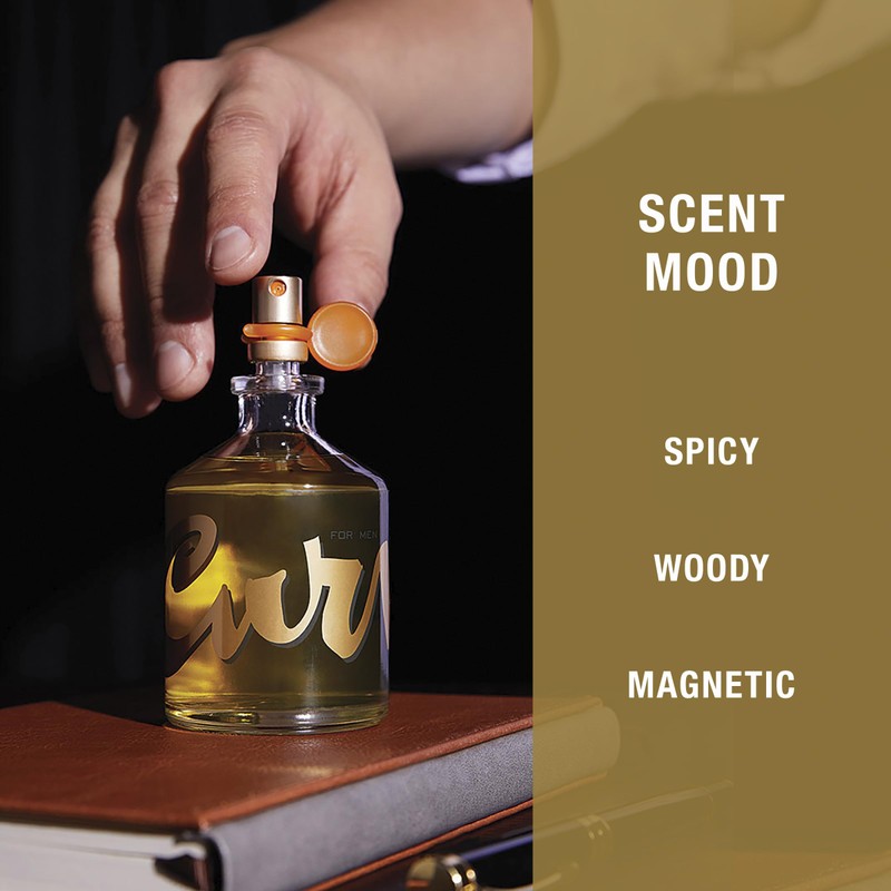 Curve for Men Cologne Spray, Spicy Woody Magnetic Scent for
