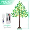 4FT Lighted Eucalyptus Tree with 240pcs Lights, Prelit Eucalyptus Tree