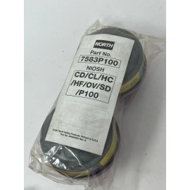 NORTH 7583P100 STACK CARTRIDGE RESPIRATOR FILTER (1 PAIR/ 2 FILTERS)
