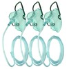 DWCHECK 3 Pack Oxygen Mask for Face Adult with 7