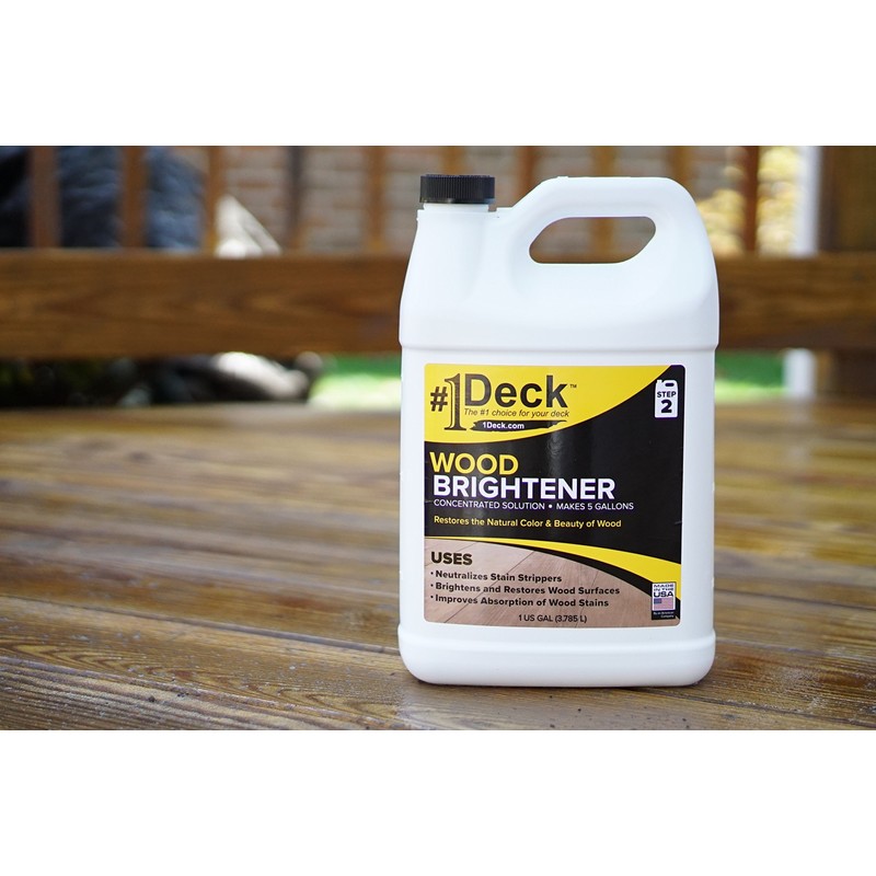 #1 Deck Wood Brightener - 1 Gallon - Makes 5
