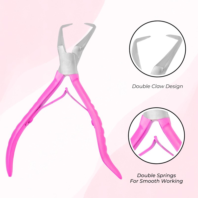 SIVOTE Hair Extension Beads Remover Pliers – Pink Stainless Steel