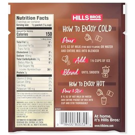 Hills Bros. Frappés, mezcla de bebidas de caramelo salado, 12 unidades (paquetes de 2.3 onzas) – Sin gluten, certificado Kosher, fácil de hacer, sabor dulce, cremoso y salado