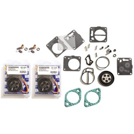 Sea Doo SPX 1993-1995 Twin Carburetor Rebuild Kit With Base Gasket & Needle Seat