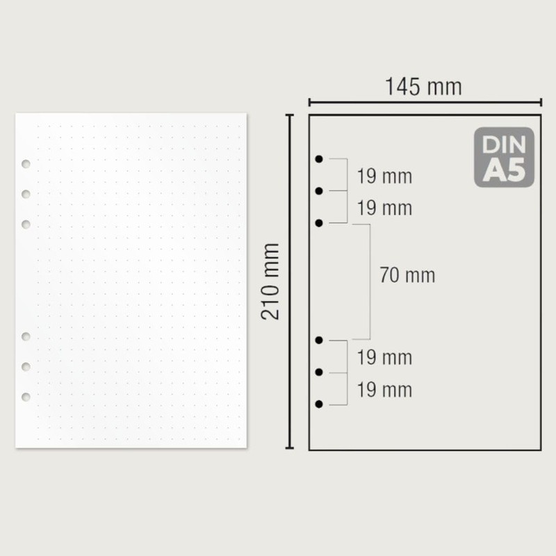 KOMPASS® Pomodoro Planner | 30 DIN A5 Inserts for Ring