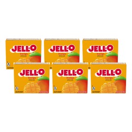 Jell-O Gelatin Dessert Mix, Mango Flavored, Classic Fruit Gelatin for Easy Desserts, Snacks & Party Recipes, 3 oz (Pack of 6)