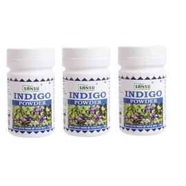 SANSU Indigo Powder For Hair growth and Hair Shine 100g (Pack of 3)