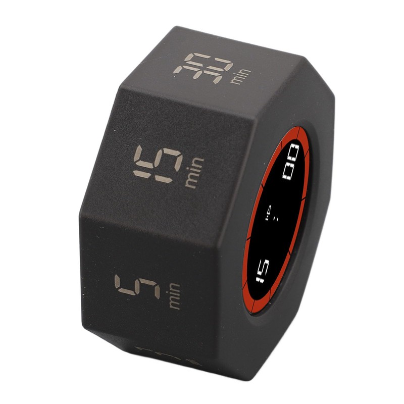 Rotating Timer with G Sensor, Desk Productivity Cube Timer, 1