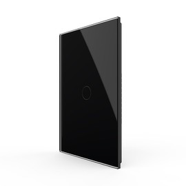LIVOLO WiFi Touch Wall Switch for Smart Home, Compatible with Alexa & Google Home, Neutral Wire Required, 1 Gang, Tempered Glass Panel, (Black)