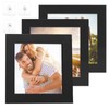 3Pack 4x4 Inch Frame, Square Photo Frames with Plexiglass for