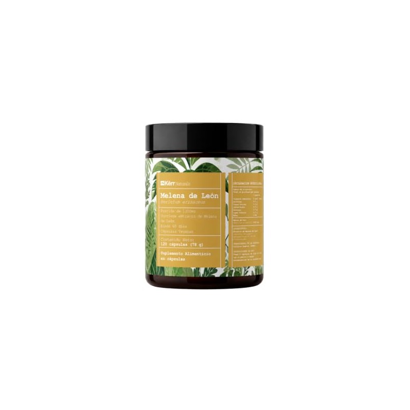 Kërr Naturals, Melena de León Extracto 1300 mg, 120 cápsulas