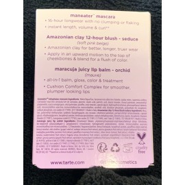 tarte NIB  3pc Tarte Starter Set Mascara, Blush  & Maracuja Juicy Lip Balm