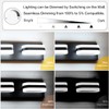 PRESDE Modern Black Bathroom Lights Fixtures Over Mirror 5 Light