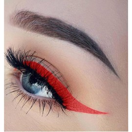 CoteMara Liquid Eyeliner Pen, Long-Lasting Eye Liner Pencils for Eye Makeup, Pigmented Water-proof colorful Eyeliner Liquid Liner Pencil (Red)