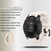 QHBAMD Silicone Watch Bands Compatible for Garmin Instinct 3 AMOLED