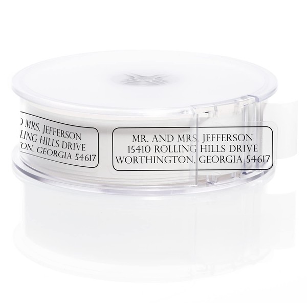 ARTISTIC DIRECT Clear Outline Rolled Address Labels / 250 Personalized