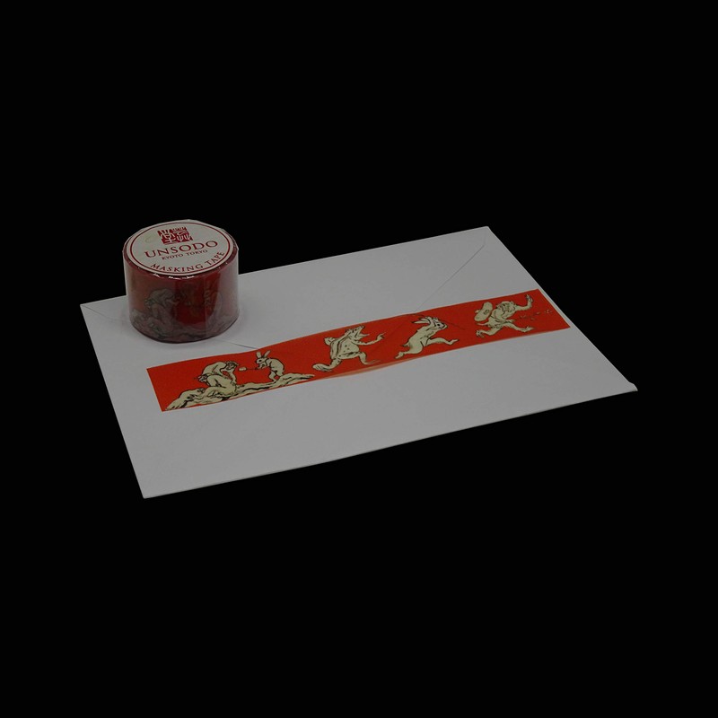 Geisudo Masking Tape Choju-Giga Cat Monkey M-9