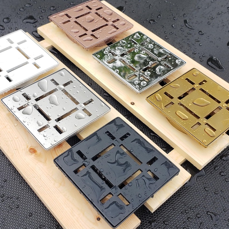 FROSCH Shower Drain Grate Kit 4" Stainless Steel - Dash