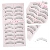 Baluue 20pairs Voluminous False Eyelashes Handmade Wispy Lashes for Makeup