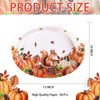 Grencian 50Pcs Fall Squireel Paper Plates 10" x 12" Large
