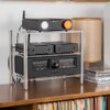Fosi Audio Acrylic Amplifier Rack for Cooling Fan, Sturdy Audio