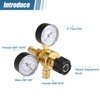 X AUTOHAUX Dual Gauge Argon CO2 Regulators Gauges Pressure Regulator