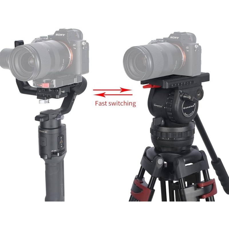 NICEYRIG Quick Release Camera Baseplate Applicable for DJI Ronin RS
