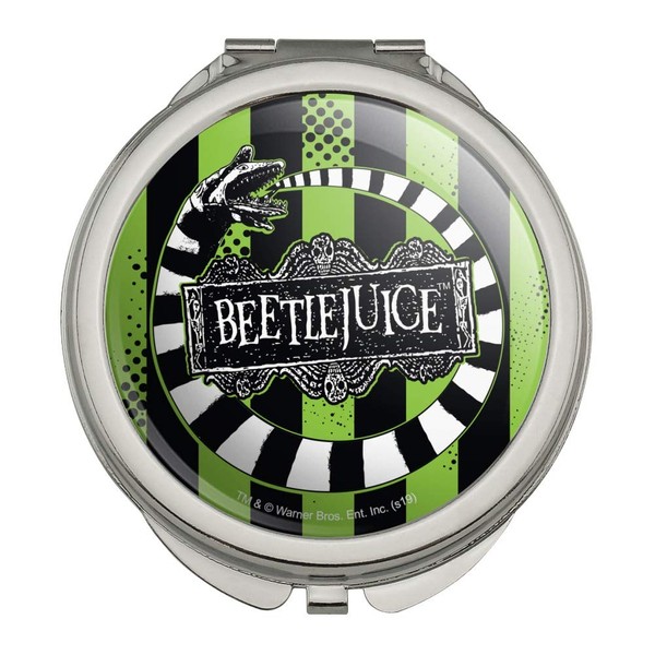 Beetlejuice Beetle Worm Compact Travel Purse Handbag Makeup Mirror