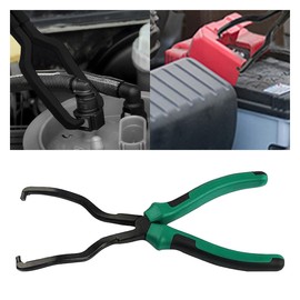 smilfuy Fuel Line Plier, Quick Disconnect Release Removal Tool, Petrol Hose Pipe Clamp Clip with Handle, Universal Fuel Line Clip Removal Plier, Pipe Clip Repair Tool for Most Cars (Green)