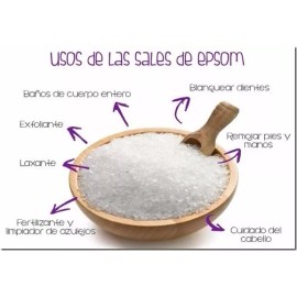 EPSOM SALT Sal Epsom Importada 5  Kilos Envio Gratis