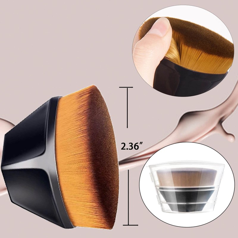 BOLITFU Self Tanner Face Applicator Sunless Tan Flat Top Kabuki