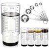 6 Pcs Adjustable Measuring Set Includes 1 Push Up Cup