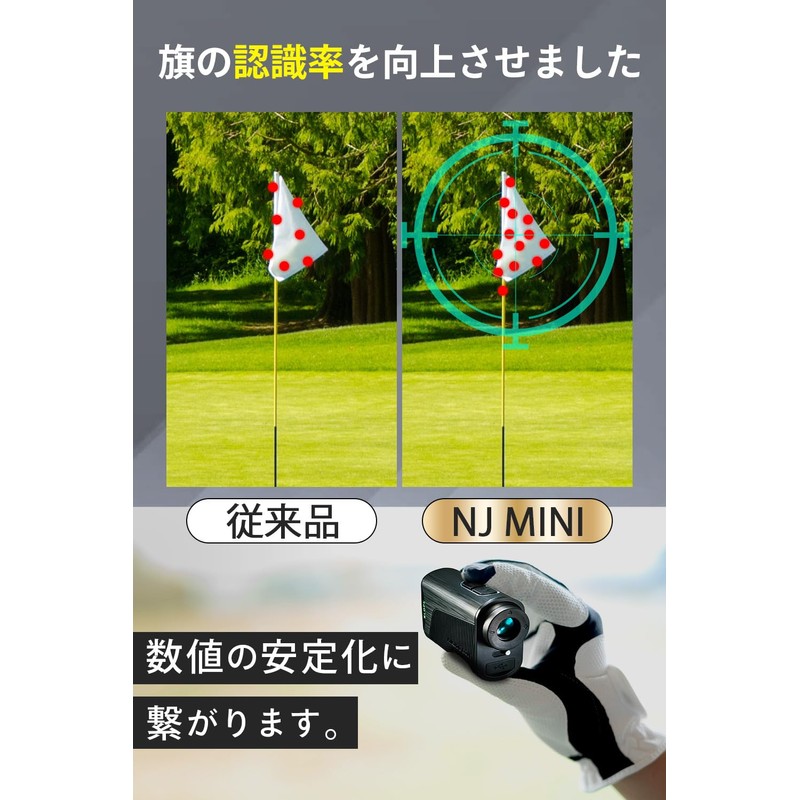 NINJOR GOLF NJ MINI OLED Golf Laser Distance Meter Compact
