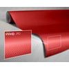 VViViD Dry Red Carbon Fibre Vinyl Wrap Twill Weave Adhesive
