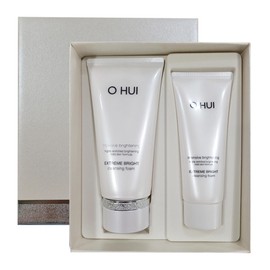 OHUI 오휘 익스트림 브라이트 클렌징 폼 세트 160ml+100ml 미백 각질제거 OHUI Extreme Bright Cleansing Foam Set 160ml+100ml Whitening Exfoliating