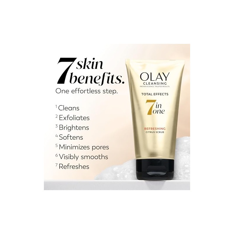 Face Wash by Olay, Total Effects Citrus Facial Cleanser and