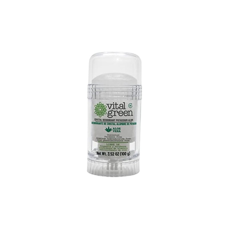 Desodorante Piedra Natural Aloe Vera 100g Sin Color unidad