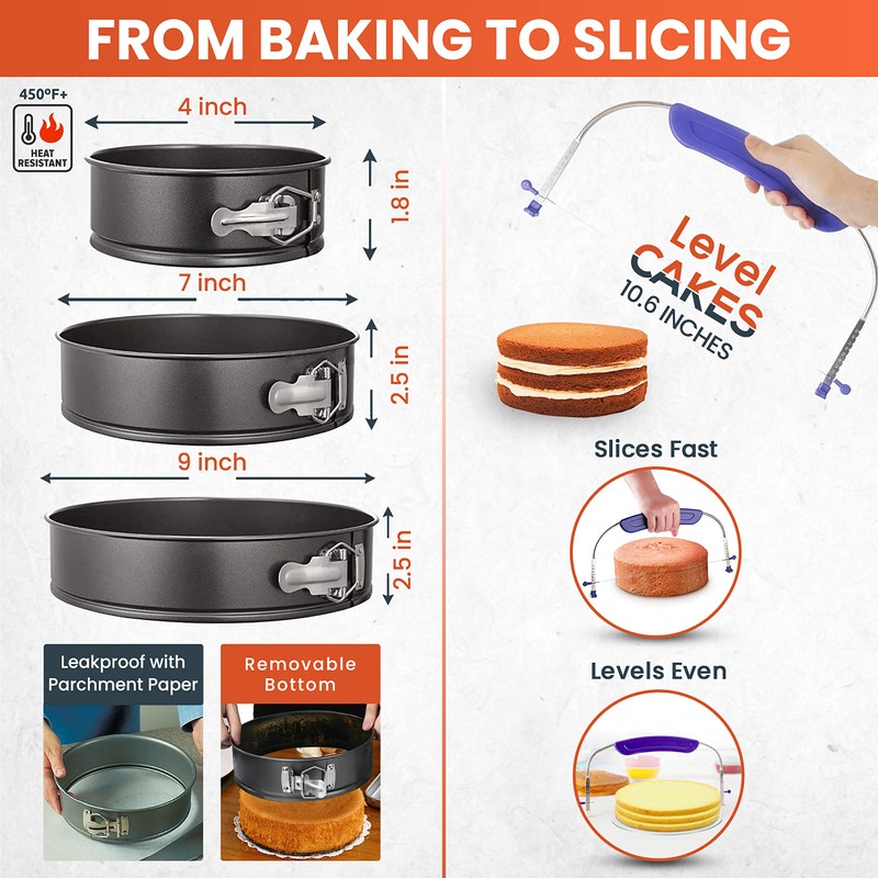 RFAQK 700PCs Cake Decorating Kit with Baking Supplies - Cake