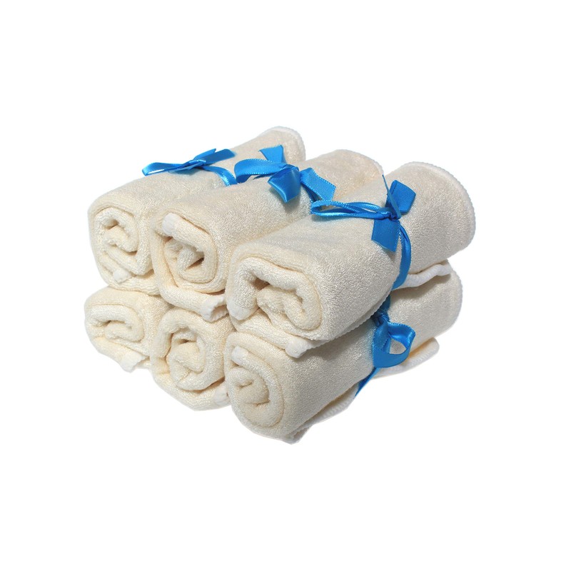Premium Bamboo Baby Wash Cloths (Pack of 6) - Ultra