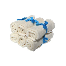Premium Bamboo Baby Wash Cloths (Pack of 6) - Ultra Soft and 100% Natural, Machine Washable, Gift Set