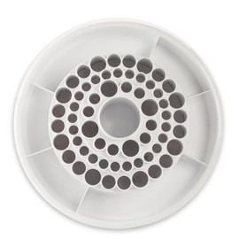ALVIN, Spin-O-Tray, 9893-1, Rotating Desktop Receptacle, Art, Drafting, and Design Storage Tool, Great for Students, Hobbyists, and Professionals Alike - White