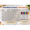 Magnetic Acrylic Fridge Calendar – Clear Dry Erase Monthly Planner