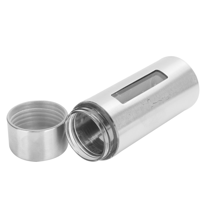 Stainless Steel Condiment Seasoning Container Pots Set with Spice Rack