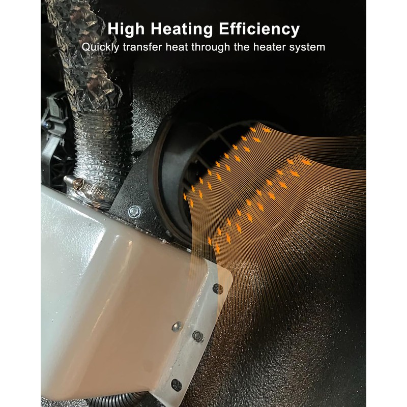 Qnbes 75mm Diesel Heater Ventilation Duct Compatible with Diesel Air